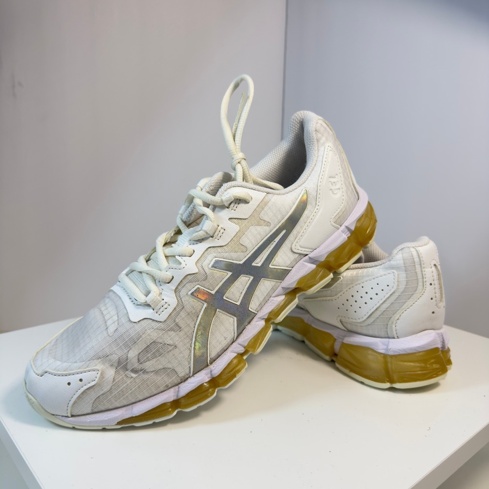 ASICS Women's Gel-Quantum 360 6 White Gold Running Shoes Size 9.5 1202A297